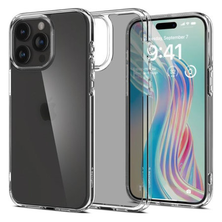 Spigen - Étui Ultra Hybrid pour iPhone 15 Pro Max, Frost Clear