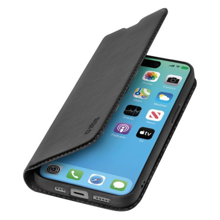 SBS - Étui Book Wallet Lite pour iPhone 15 Pro, noir