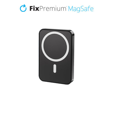 FixPremium - MagSafe PowerBank avec Support 5000mAh, noir