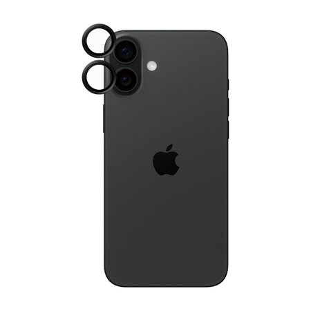 PanzerGlass - Couvercle de Protection d'Objectif d'Appareil Hoops Ceramic pour iPhone 16 et 16 Plus, noir