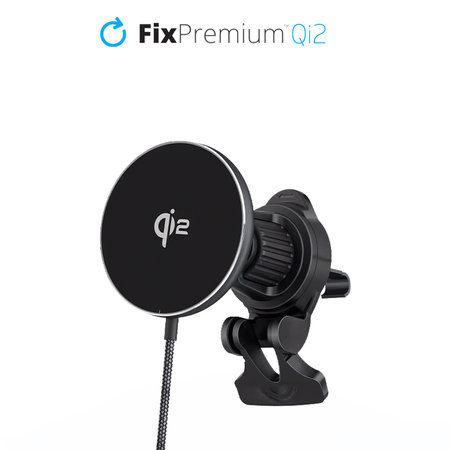 FixPremium - MagSafe Chargeur de voiture avec Qi2, noir