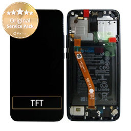 Huawei Mate 20 Lite - LCD Displej + Dotykové Sklo + Rám + Batéria (Black) - 02352DKK, 02352GTW Genuine Service Pack