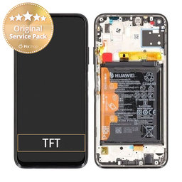 Huawei P40 lite - Écran LCD + Écran tactile + Cadre + Batterie (Cristal respiratoire) - 02353KFV