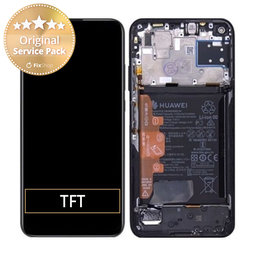 Huawei P40 lite - Écran LCD + Écran tactile + Cadre + Batterie (Noir minuit) - 02353KFU