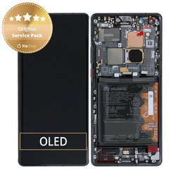 Huawei Mate 40 Pro NOH-NX9 - Écran LCD + Écran tactile + Cadre + Batterie (Noir) - 02353YMT