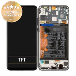 Huawei P30 Lite - Écran LCD + Ecran Tactile + Cadre + Batterie (Noir Minuit) - 02353FPX 02353DQU