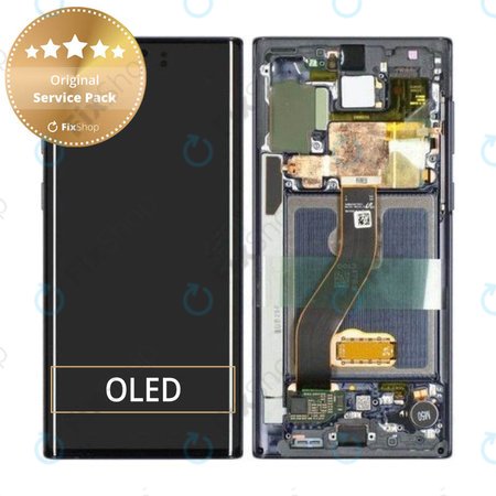 Samsung Galaxy Note 10 - Écran LCD + Écran Tactile + Cadre (Aura Noir) - GH82-20818A, GH82-20817A Genuine Service Pack