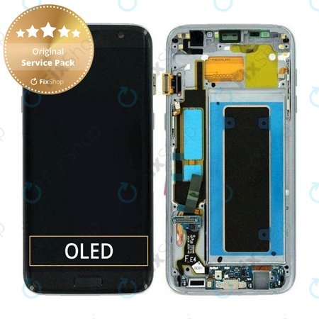 Samsung Galaxy S7 Edge G935F - Ecran LCD + Ecran Tactile + Cadre (Noir) - GH97-18533A, GH97-18594A, GH97-18767A Genuine Service Pack