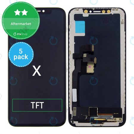 Apple iPhone X - Écran LCD + Écran tactile + Cadre TFT (5 Pack)