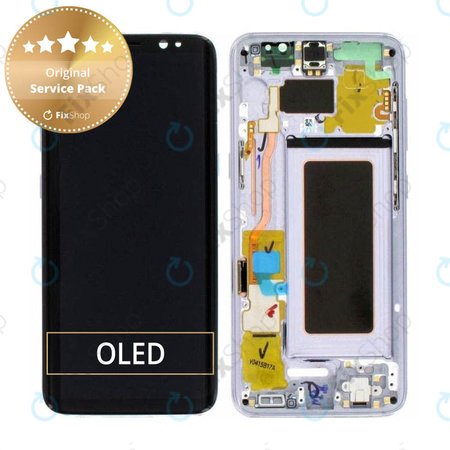 Samsung Galaxy S8 G950F - Ecran LCD + Ecran Tactile + Cadre (Rouge Bourgogne) - GH97-20457C, GH97-20473C, GH97-20458C, GH97-20629C Genuine Service Pack