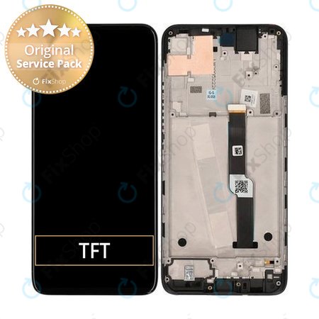 Motorola One Fusion Plus - Écran LCD + Écran Tactile + Cadre (Bleu Crépuscule) - 5D68C16856 Genuine Service Pack