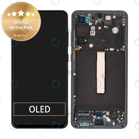 Samsung Galaxy S21 FE G990B - Écran LCD + Écran Tactile + Cadre (Graphite) - GH82-26414A, GH82-26420A, GH82-26590A Genuine Service Pack