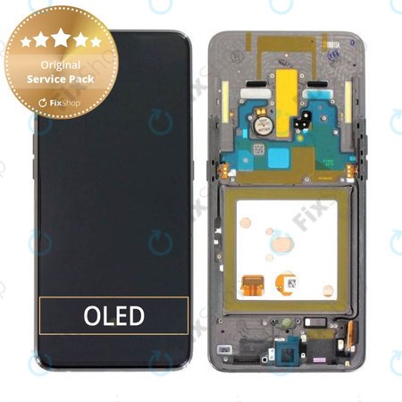 Samsung Galaxy A80 A805F - Ecran LCD + Ecran Tactile + Cadre (Noir Phantom) - GH82-20348A, GH82-20390A, GH82-20368A Genuine Service Pack