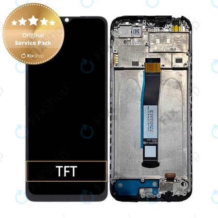 Xiaomi Redmi 10C 220333QAG 220333QBI - Écran LCD + Écran Tactile + Cadre (Graphite Gray) - 560001C3QA00 Genuine Service Pack