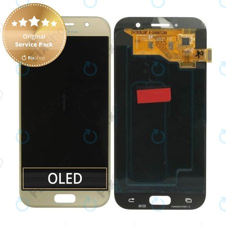 Samsung Galaxy A5 A520F (2017) - Écran LCD + Écran Tactile (Sable Doré) - GH97-19733B, GH97-20135B Genuine Service Pack