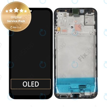 Samsung Galaxy M15 M156B - Écran LCD + Écran tactile + Cadre (Grey) - GH82-34683A Genuine Service Pack