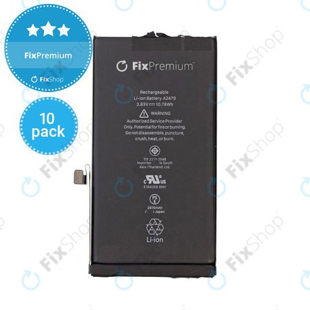 Apple iPhone 12, 12 Pro - Batterie 2815mAh FixPremium (10 Pack)