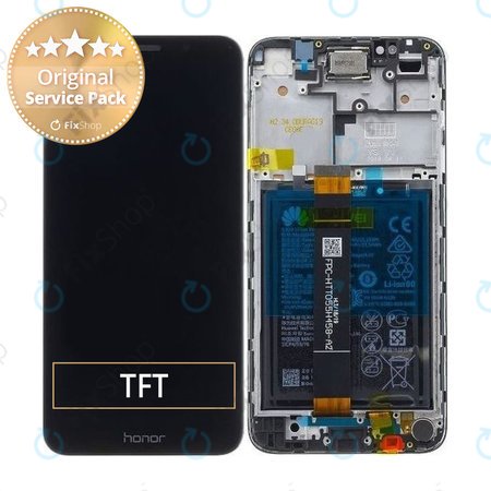 Huawei Honor 7S - Écran LCD + Ecran Tactile + Cadre + Batterie (Noir) - 02351XHS, 02353RJP Genuine Service Pack