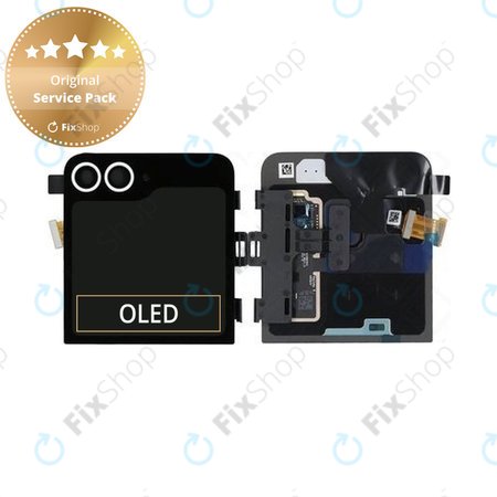 Samsung Galaxy Z Flip 6 F741B - Écran LCD + Écran tactile + Cadre (Externe) (White) - GH97-30012F Genuine Service Pack