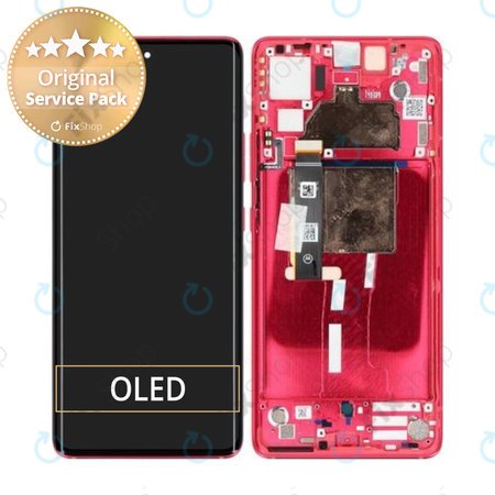 Motorola Edge 30 Fusion - Écran LCD + Ecran Tactile + Cadre (Viva Magenta) - 5D68C22034 Genuine Service Pack