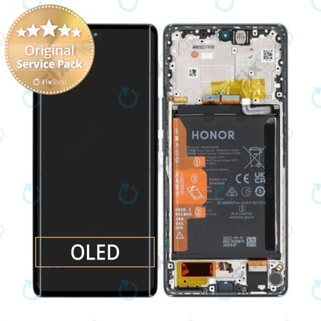 Honor Magic5 Lite RMO-NX3 - Écran LCD + Ecran Tactile + Cadre (Emerald Green) - 0235AEMX Genuine Service Pack