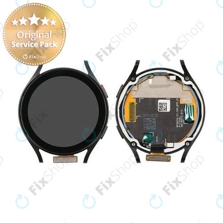 Samsung Galaxy Watch 4 44 mm R870 R875 - Écran LCD + Écran tactile + Cadre (Noir) - GH97-26410A Genuine Service Pack