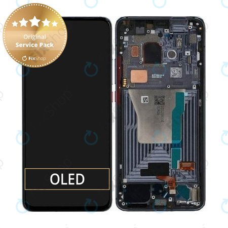 Xiaomi Pocophone F2 Pro - Écran LCD + Ecran Tactile + Cadre (Cyber Gris) - 56000G0J1100 Genuine Service Pack