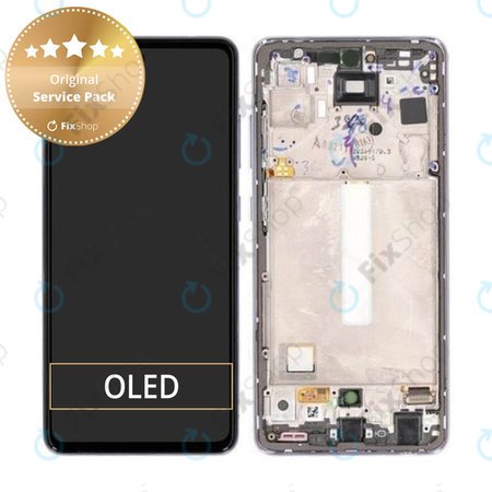 Samsung Galaxy A52s 5G A528B - Écran LCD + Écran tactile + Cadre (Violet génial) - GH82-26861C, GH82-26909C, GH82-26863C, GH82-26910C Genuine Service Pack