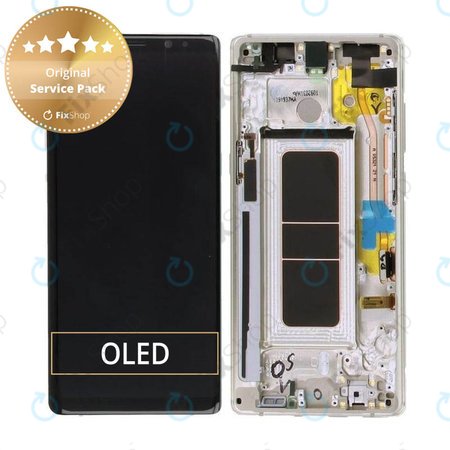 Samsung Galaxy Note 8 N950F - Écran LCD + Écran Tactile + Cadre (Or Érable) - GH97-21065D, GH97-21066D Genuine Service Pack