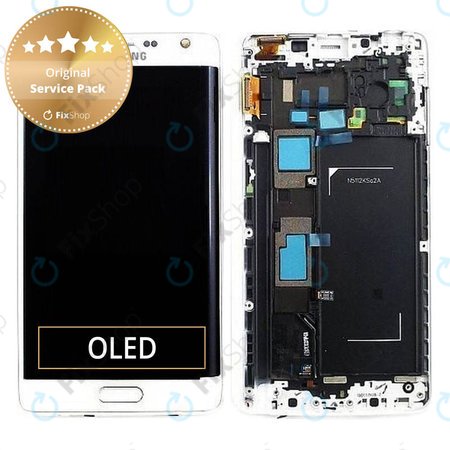 Samsung Galaxy Note Edge N915FY - Écran LCD + Ecran Tactile + Cadre (Blanc) - GH97-16636B Genuine Service Pack