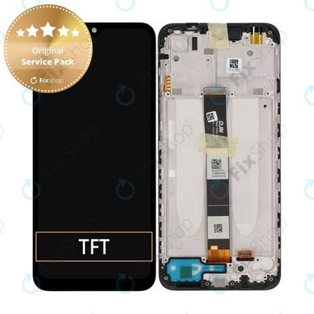 Xiaomi Redmi 9C M2006C3MG M2006C3MT, 9A M2006C3LG M2006C3LI - Écran LCD + Ecran Tactile + Cadre (Noir) - 5600070C3L00 Genuine Service Pack