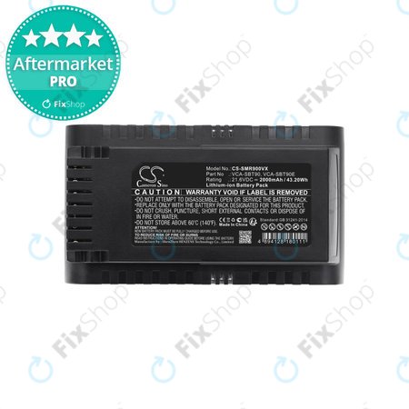 Samsung Jet 75, 75 Multi, 75 Premium, VS70, 90, VS9000 - Batterie VCA-SBT90, VCA-SBT90E, DJ96-00221A Li-Ion 21.6V 2000mAh HQ