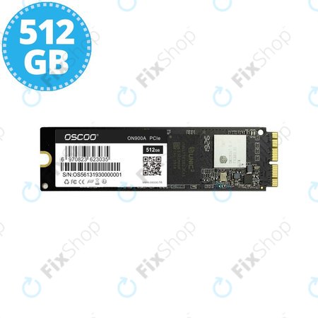 Oscoo ON900A PCIe - SSD 512 Go - MacBook Air, Pro (Fin 2013 - 2017)