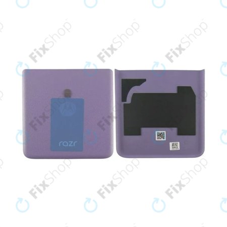 Motorola Razr 40 - Cache batterie (bas) (Grape Compote) - 5S58C22941 Genuine Service Pack