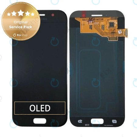 Samsung Galaxy A5 A520F (2017) - Ecran LCD + Ecran Tactile (Ciel Noir) - GH97-19733A, GH97-20135A Genuine Service Pack