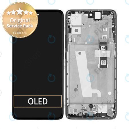 Motorola Edge 30 XT2203 - Écran LCD + Écran Tactile + Cadre (Noir) - 5D68C20584 Genuine Service Pack