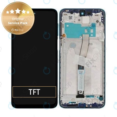 Xiaomi Redmi Note 9 Pro - Écran LCD + Ecran Tactile + Cadre (Aurora Blue) - 560005J6B200 Genuine Service Pack