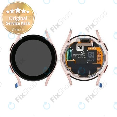 Samsung Galaxy Watch 4 40 mm R865 - Écran LCD + Écran tactile + Cadre (Or rose) - GH97-26411D Genuine Service Pack