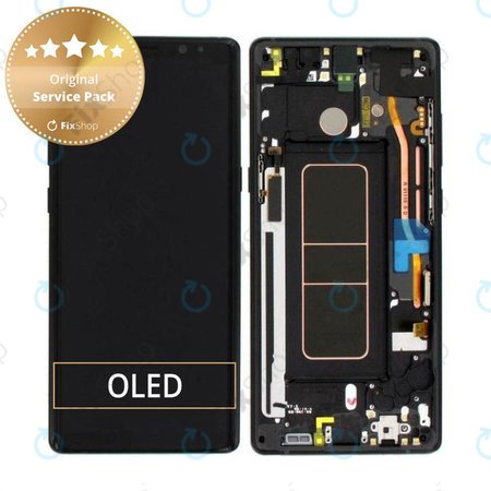 Samsung Galaxy Note 8 N950F - Écran LCD + Ecran Tactile + Cadre (Noir Minuit) - GH97-21065A, GH97-21108A, GH97-21066A Genuine Service Pack