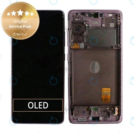 Samsung Galaxy S20 FE G780F - Écran LCD + Écran Tactile + Cadre (Lavande Nuage) - GH82-24219C, GH82-24220C, GH82-31328C, GH82-31329C Genuine Service Pack