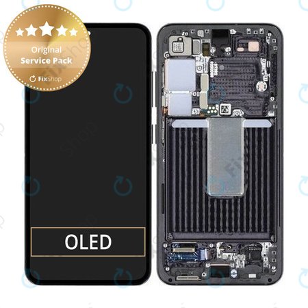 Samsung Galaxy S23 S911B - Écran LCD + Écran Tactile + Cadre (Noir Phantom) - GH82-30481A, GH82-30480A Genuine Service Pack