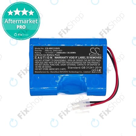 Hoover RBC-series - Batterie RB219, 35601403 Li-Ion 14.4V 2500mAh HQ